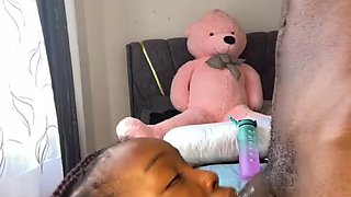 Ebony babe loves to spend time on her boyfriend's BBC