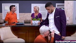 Nana's Sloppy Cum Swap with Stepson - Big Tit Grandma Blowjob & Doggystyle