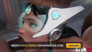 Symmetra Anal Group Sex with 5 Bbcs - 3D Overwatch Animated Porn