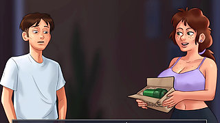 Summertime saga - extra classes are helping big beautifully boobs