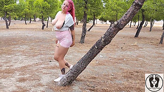Outdoor Risky Running Sport Naked Risk in Park