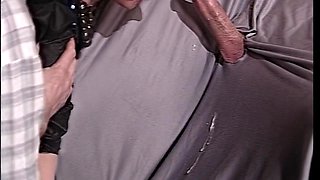 Donna Vargas In Granny Sucks Babes Cunt While She Gets Fucked With A Blindfold On