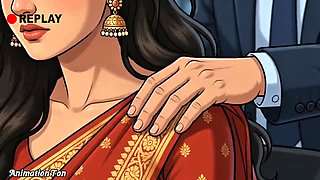 Episode 2 Indian secretary marries hardcore Dia in the night office promotion animation