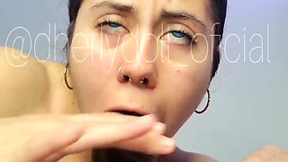 My Slutty Neighbor Loves to Gag on My Dick.